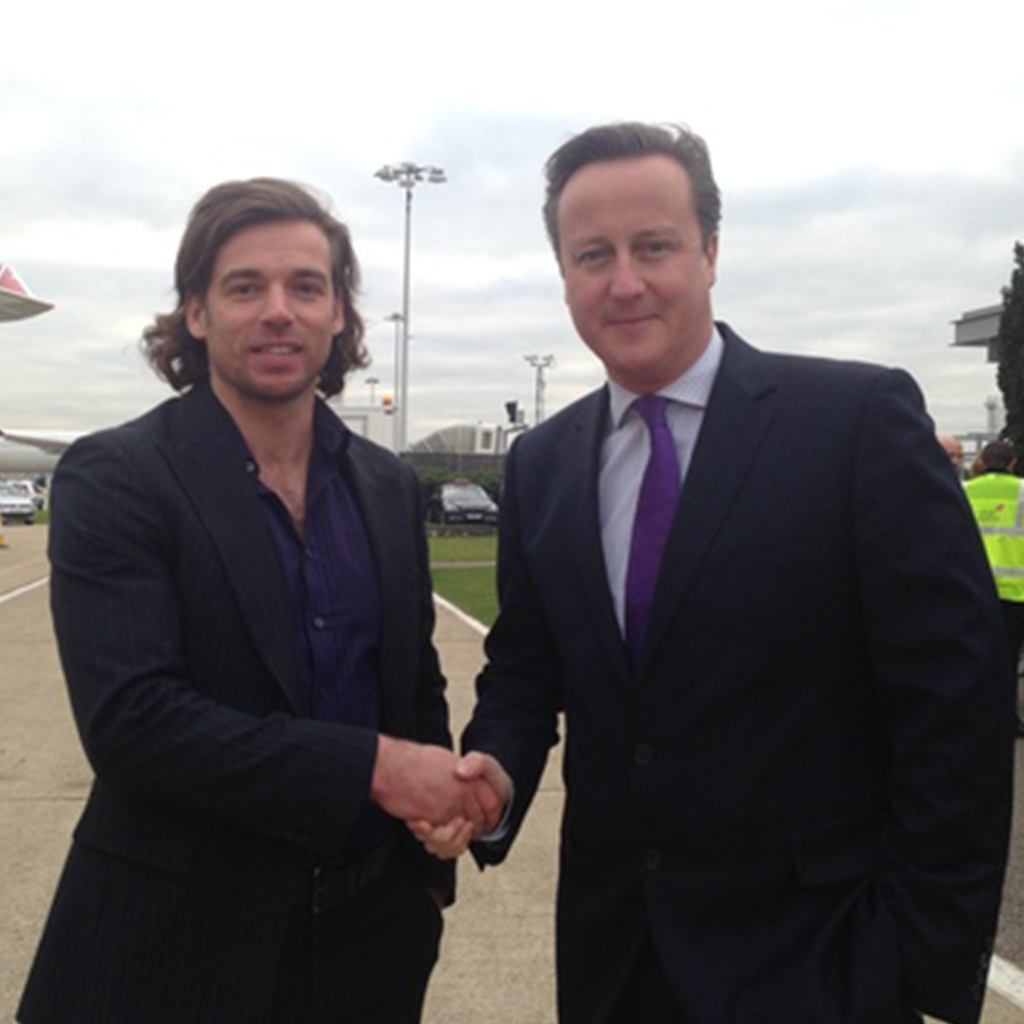 Ross with David Cameron