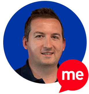 Headshot of Chris smiling and the Recite Me logo