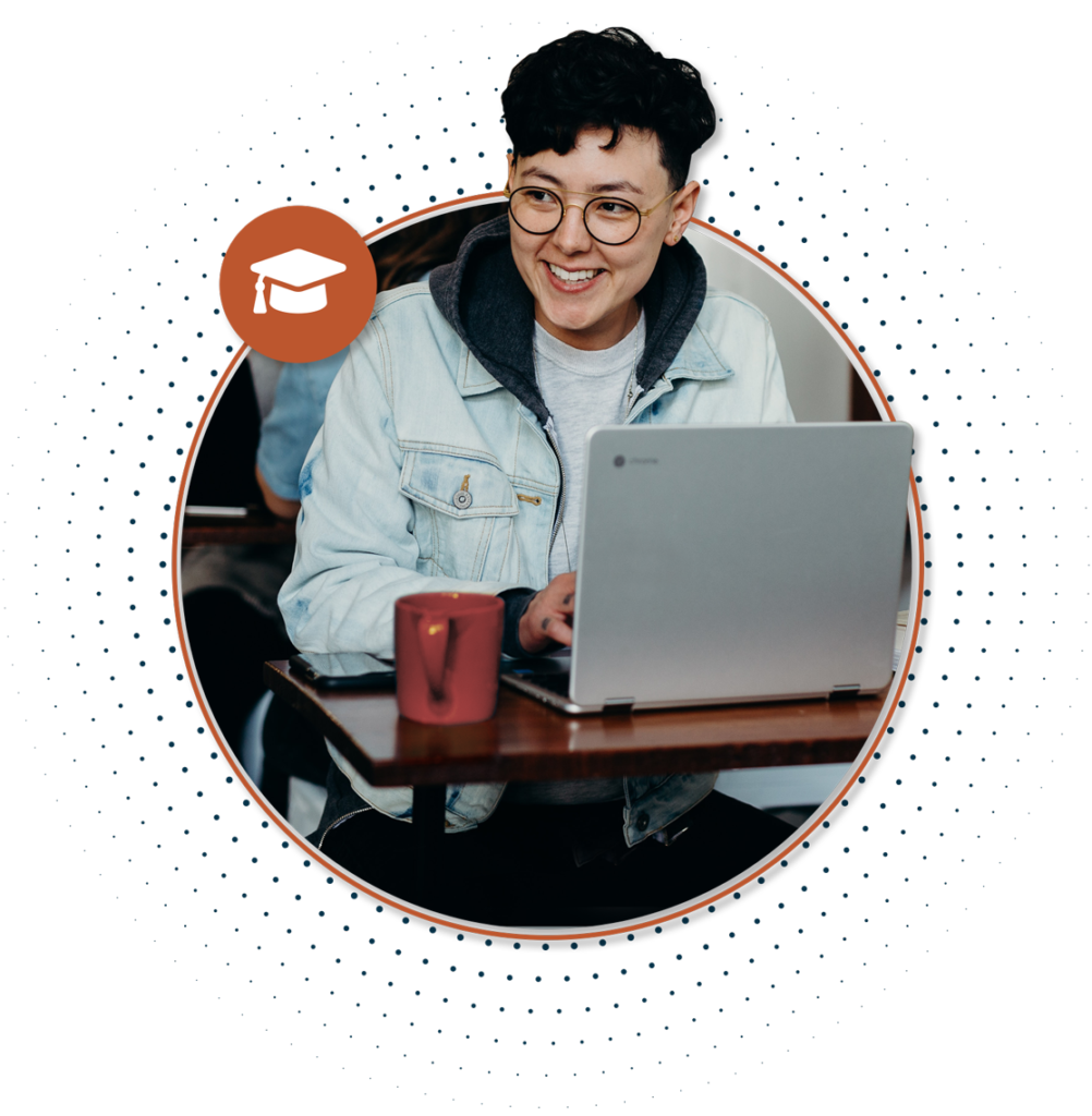 Education Sector, Girl on Laptop