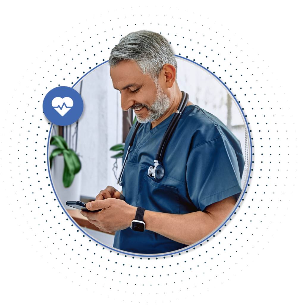 Doctor on phone Health sector