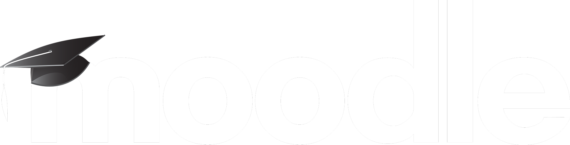 Moodle Logo White