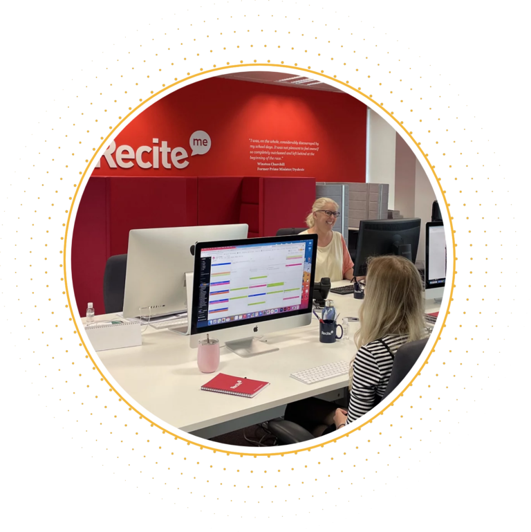 Photo of people in a office