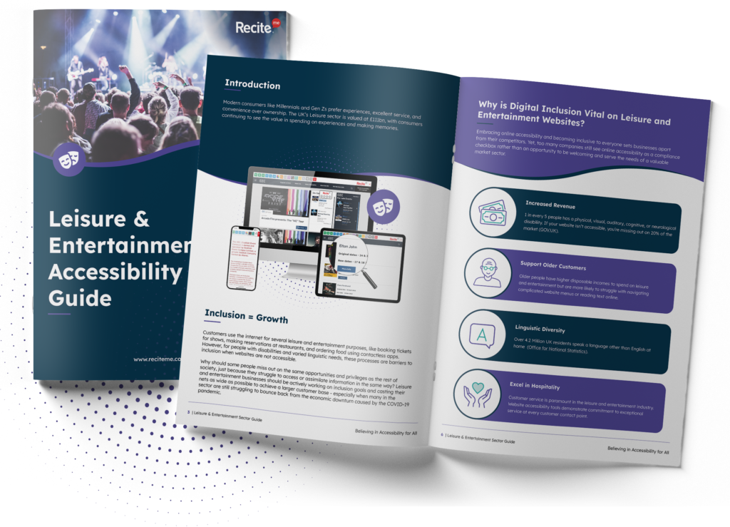 Leisure and Entertainment Accessibility Guide