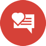 Message with Heart icon